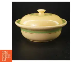 Retro Gul suppeterrin med låg Viva fra svenskeGefle (str. Ø. 22,5 cm)