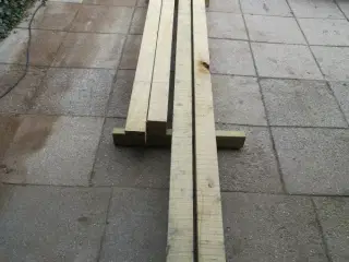 Egetræsstolper 100x100 mm