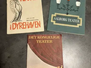 Gamle teaterprogrammer 