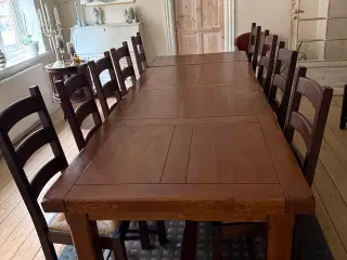 Spisebord + stole 