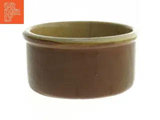Keramik krukke eller lille skål (str. Ø. 13,5 cm. længde. 7,5 cm)