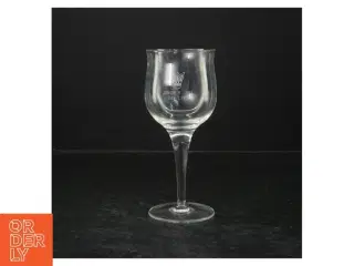 Vin glas med indgravering (str. 17 cm)