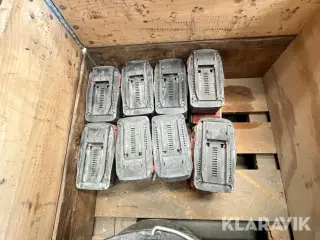 Batterier Hilti 16 stk