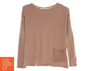 Langærmet bluse med lomme (Str 16 år)