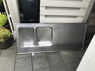 Stål plade med vask