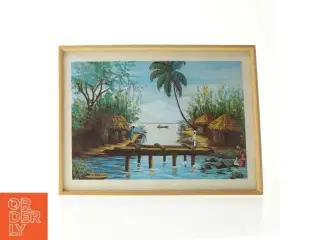 Malet landskab (str. 43 x 33 cm)