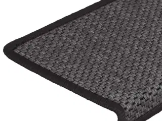 Selvklæbende trappemåtter 15 stk. 65x21x4cm sisal-look antracit