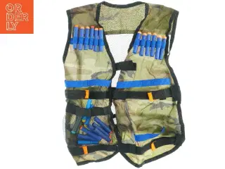 Kamuflage taktikvest med skumpatroner (str. 50 x. 35 cm)