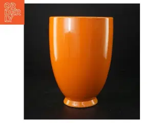Orange keramikvase (str. 22 cm)