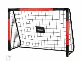 Fodboldmål - Aktive 180 × 12 × 60 cm, sort/rød
