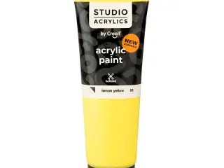 Creall Studio Akrylmaling, halvdækkende, lemon yellow (05), 120 ml/ 1 fl.