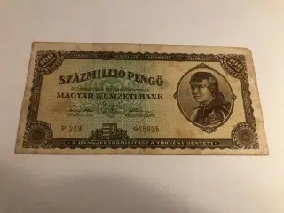 100 millio pengo Hungary 1946