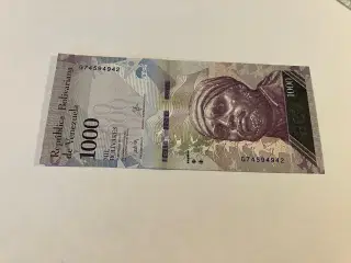 1000 Bolivares Venezuela
