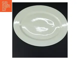 Hvidt porcelænsfad fra Royal Copenhagen (str. 41x31,5 cm)