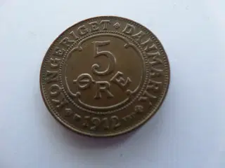 Dansk 5 øre fra1912