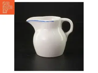 Lille flødekande med blå detalje (str. 10 cm)