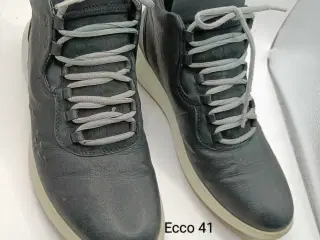 Ecco sort læder sko 41str
