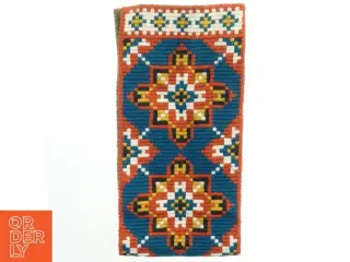 Vævet bordløber med geometrisk mønster (str. 80x20 cm)