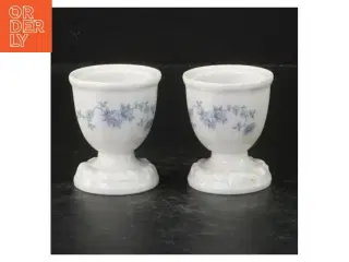 Blå og hvid porcelæn æggebægere fra Rosenthal (str. 6 cm. 2 styk)
