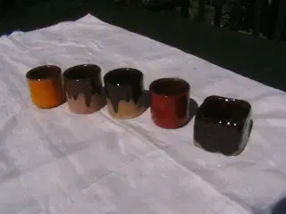 5 små Keramikting.