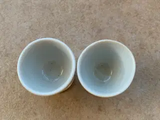 Æggebæger i porcelæn