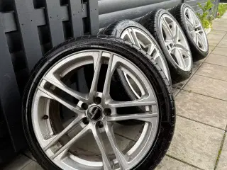 18" 5x100 GMP alufælge med vinterdæk 