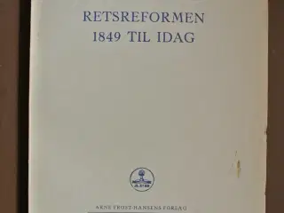 retsreformen 1849 til idag, af troels g. jørgensen