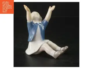 Porcelænsfigur af barn fra B&G (str. H. 11,5 cm)