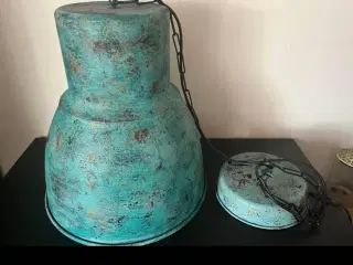 Håndmalede stor lampe i ø37