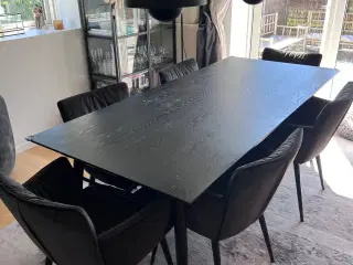 Spisebordssæt med tillægsplader