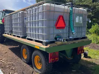 TIM 7,5T boogie fladvogn/vandvogn meget velholdt