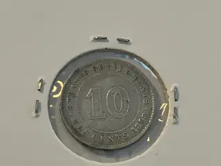 10 Cents 1898 Straits Settlements