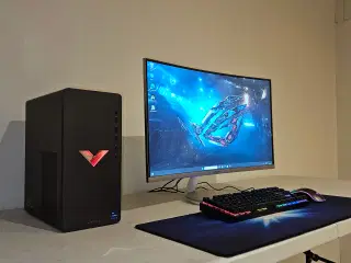 Kraftig VICTUS Gamer Pc + 27" Samsung Curved Skærm