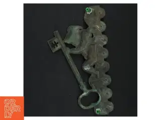 Antik Messing nøgleholder (str. 21 x. 11 cm)