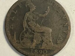 Half Penny 1890 England