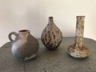 3 unikke miniature vaser (retro)