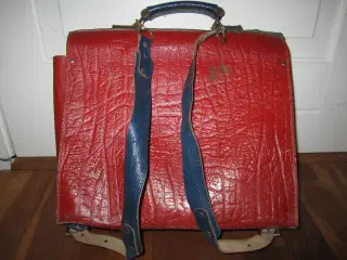 Retro KÆRNELÆDER Skoletaske.