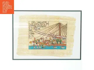 Inrammet egyptisk maleri (str. 40x30 cm)