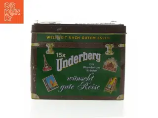 Underberg metalæske fra Underberg (str. 14,5x1,5 cm)