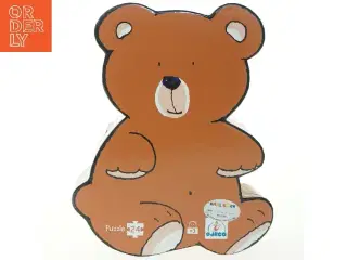 Bjørnebal puslespil i bjørneformet æske fra Djeco (str. 42 x 30 cm)