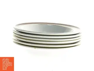 Dekorative platter med rokokomotiver fra Arabia (str. Ø. 17. cm. 6 styk)