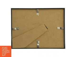 Sort billedramme med tekst (str. 19 x 25 cm)