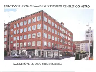 Lejemål centralt beliggende på Frederiksberg ved Metrostationen