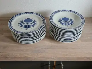Blå tallerkener