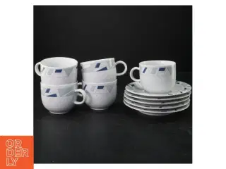 Sæt af kaffekopper med underkopper (str. Ø 8 cm) fra Cosmo