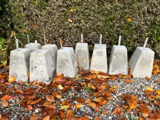 Fundament blokke i beton. 