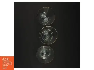 Vintageglas med guldkant (str. 13 x 9 cm)