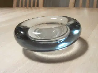 Holmegaard Akva Askebæger i lyseblå glas