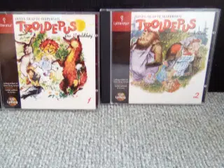 2stk lydbøger troldepus i skoven samt fra troldhøj