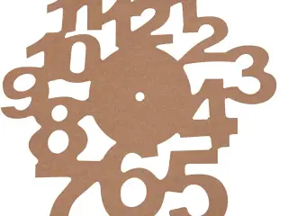 Elegant Træurskive 30 cm - Perfekt til Urprojekter